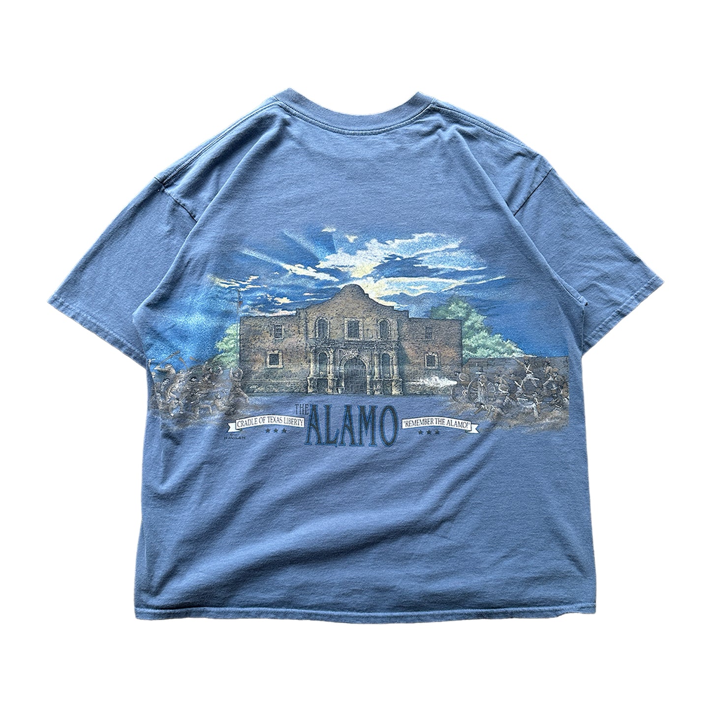 (2XL) 90s Vintage San Antonio The Alamo Wrap Around Tee