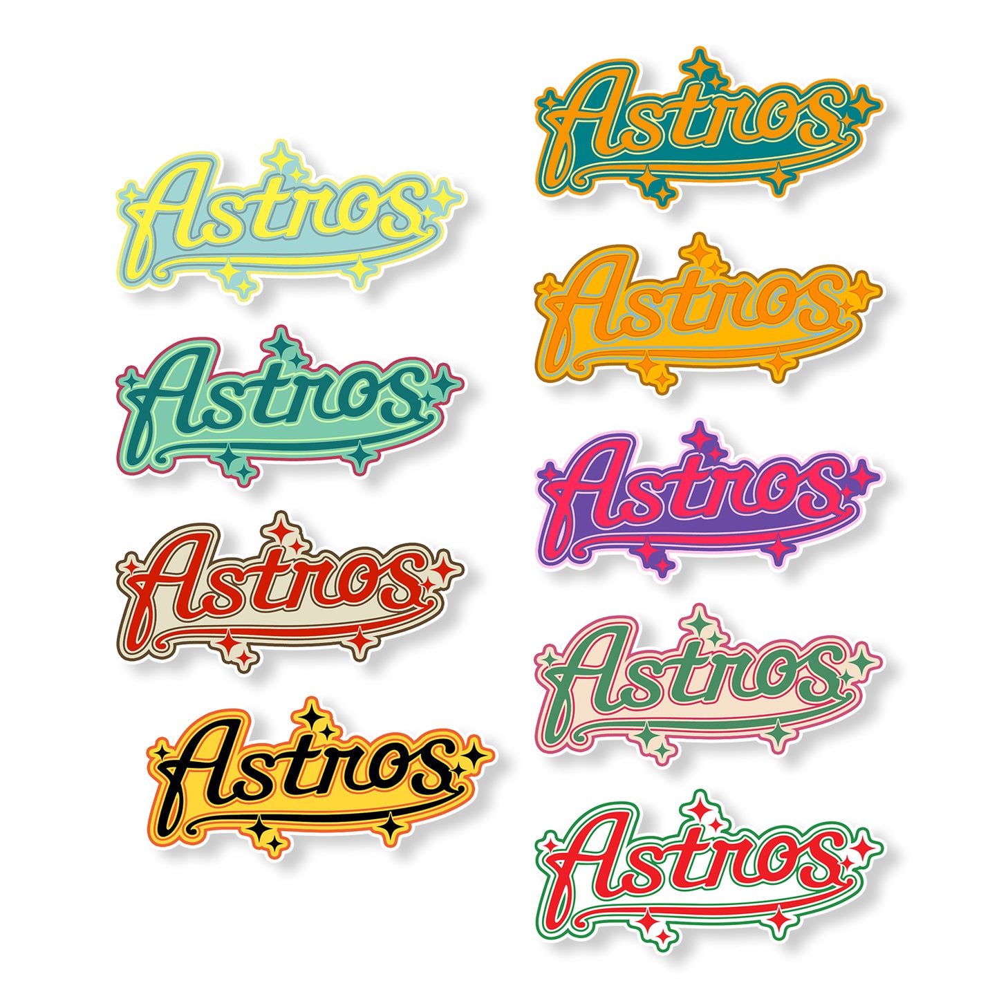 "Astros" Sticker Pack - Persos