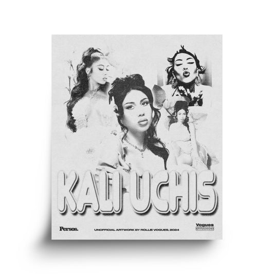 "Kali Uchis" BW Poster - Persos